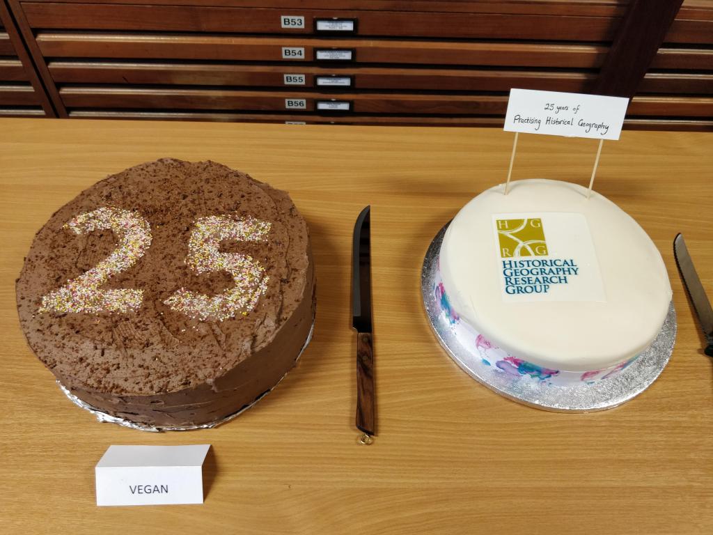 Cakes to celebrate 25 years of HGRG Practising Historical Geography Conferences